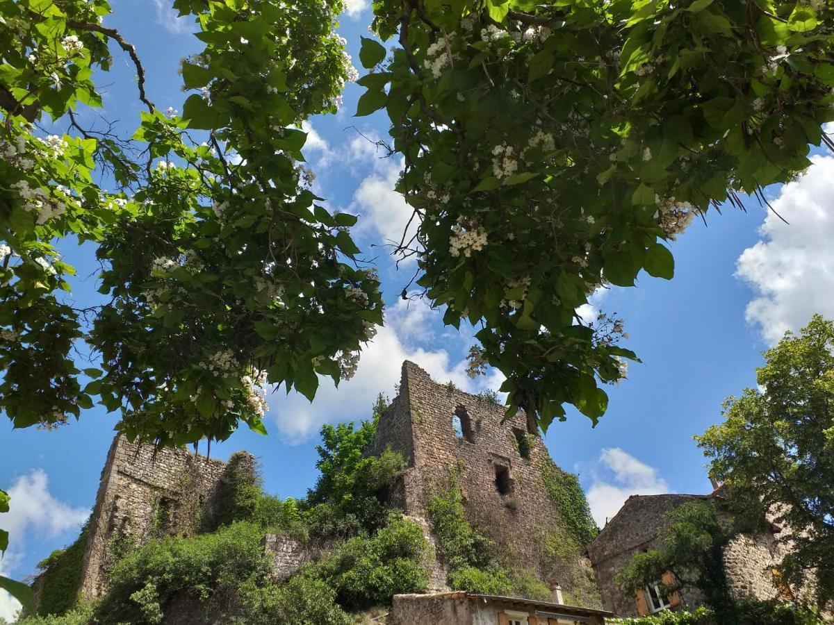 Les Pentes Du Chateau De Retourtour 拉马斯特尔 外观 照片
